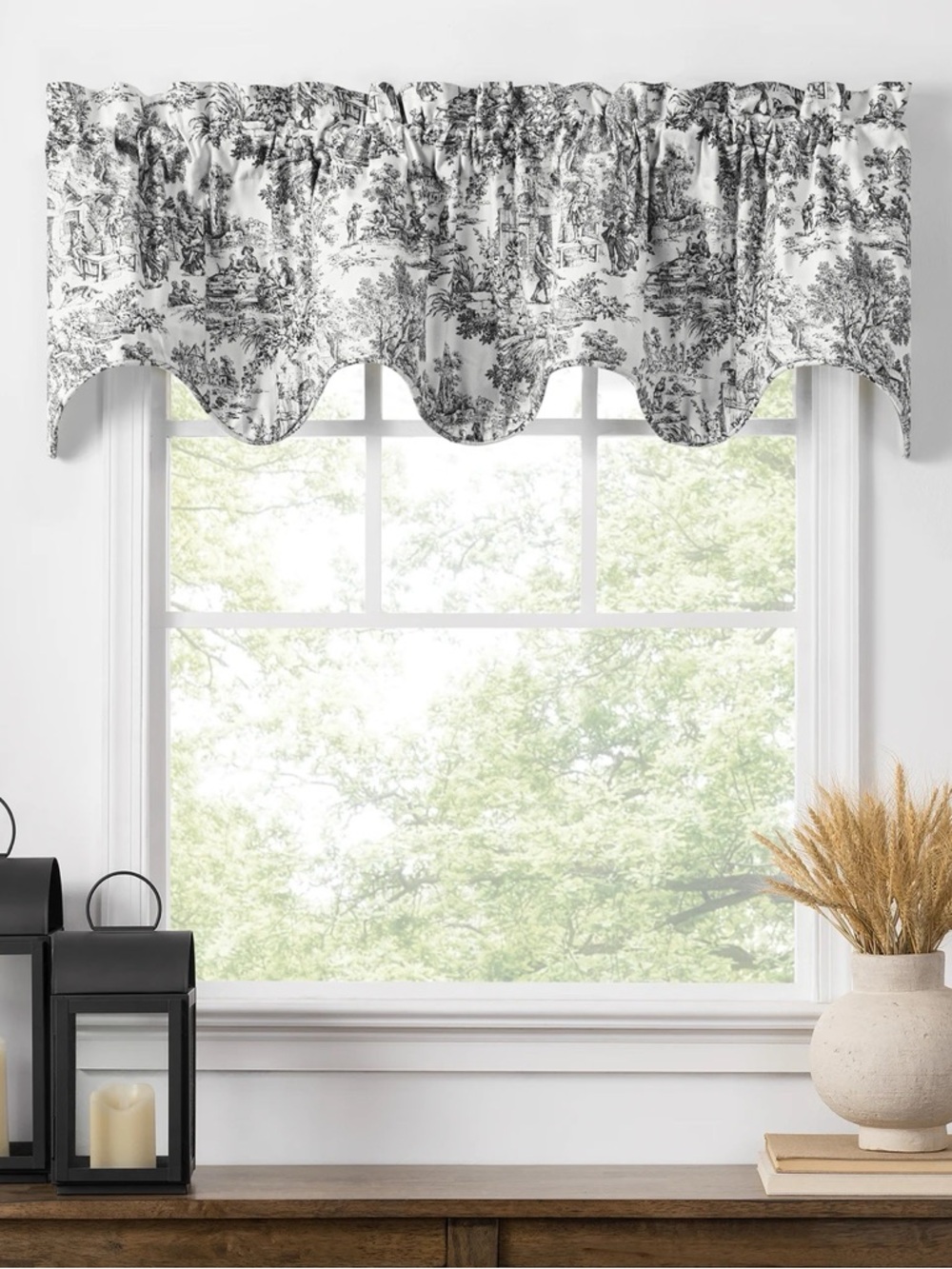 5pc lot, Victoria Park Toile Valances by Ellis Curtain - Picture 2 of 16